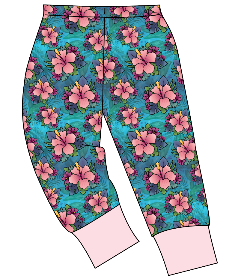 Hawaiian Floral Mens' Lounge Pants