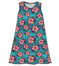 Load image into Gallery viewer, Hawaiian Floral Ladies&#39; Swing Dress
