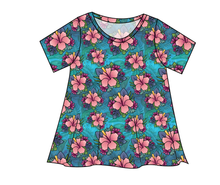 Load image into Gallery viewer, Hawaiian Floral Ladies&#39; Swing Tee