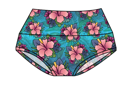 Hawaiian Floral Ladies' Underwear