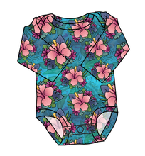 Load image into Gallery viewer, Hawaiian Floral Lap Neck Bodysuit