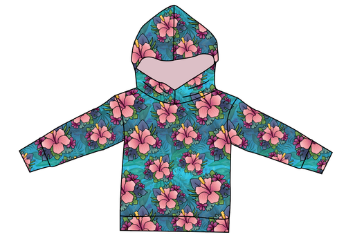 Hawaiian Floral Oversized Hoodie