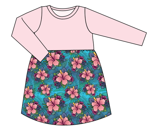 Hawaiian Floral Play Dress