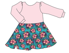 Load image into Gallery viewer, Hawaiian Floral Prairie Dress