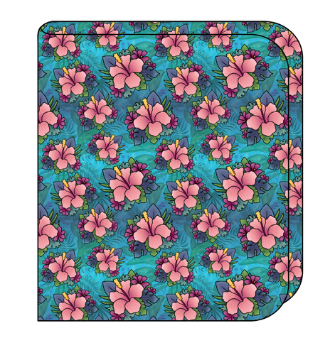 Hawaiian Floral Swaddle Blanket