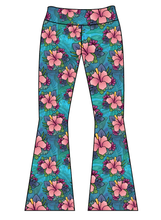 Load image into Gallery viewer, Athletic Prints Magical Mouse Ears Ladies Flared Leggings