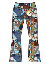 Load image into Gallery viewer, Athletic Prints Magical Mouse Ears Kids Flared Leggings