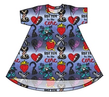 Load image into Gallery viewer, Rotten Symbols Basic T-Shirt Dress