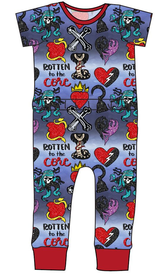 Rotten Symbols Bennett Pants and Shorts Length T-Shirt Romper