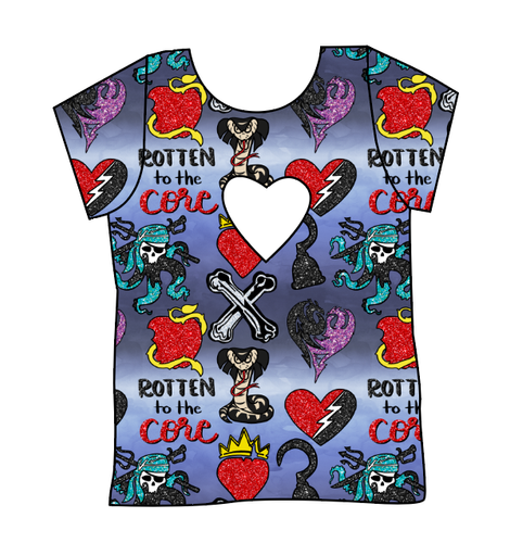 Rotten Symbols Cambria Heart Back Tee