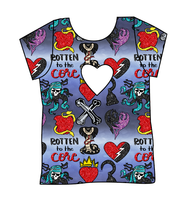 Rotten Symbols Cambria Heart Back Tee
