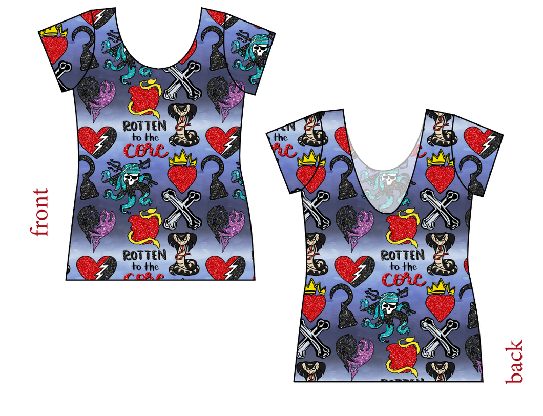 Rotten Symbols Ladies' Low Back Ballerina Tee