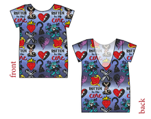 Load image into Gallery viewer, Rotten Symbols Low Back Ballerina Tee