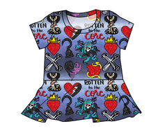 Load image into Gallery viewer, Rotten Symbols Peplum Top