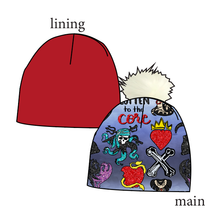 Load image into Gallery viewer, Rotten Symbols Slouchy Beanie (Reversible!)