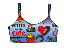 Load image into Gallery viewer, Athletic Prints Magical Mouse Ears Kids Bralette