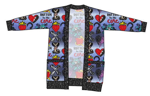 Rotten Symbols Ladies' Grandpa Cardigan