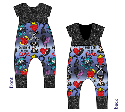 Rotten Symbols Low Back Romper and Bubble Romper