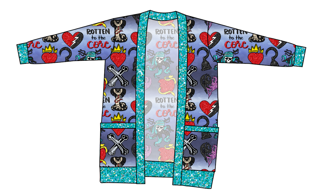 Rotten Symbols Kids Grandpa Cardigan