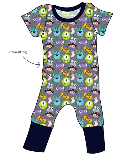 Scare Squad Grow With Me Pants And Shorts Romper