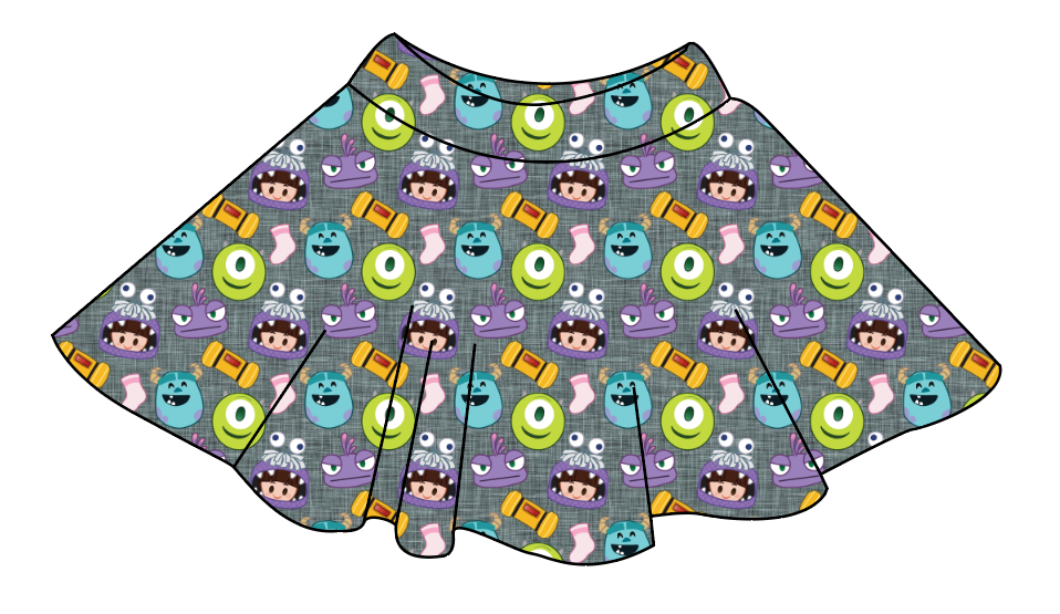 Scare Squad Ladies' Circle Skirt