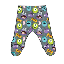Load image into Gallery viewer, Scare Squad Newborn Footed Pants