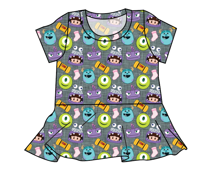 Scare Squad Peplum Top