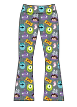 Load image into Gallery viewer, Athletic Prints Magical Mouse Ears Kids Flared Leggings