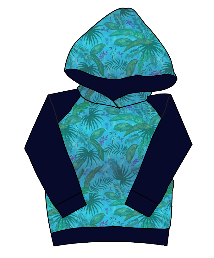 Surf Foliage Classic Hoodie (or Crewneck)