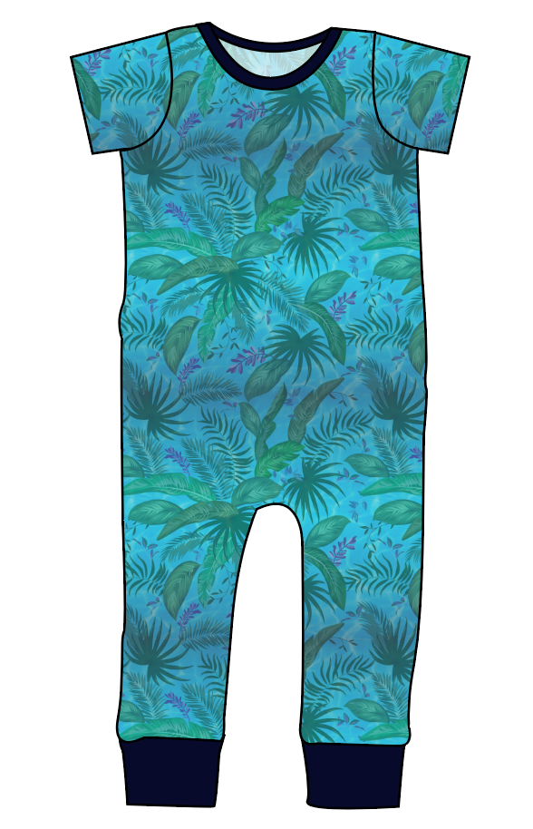 Surf Foliage Emmett Pants And Shorts T-Shirt Romper