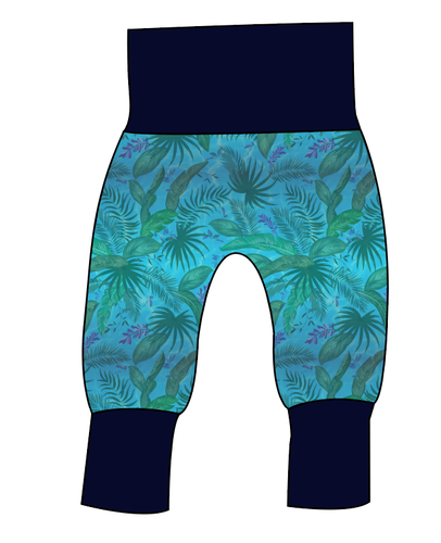 Surf Foliage Grow With Me Pants And Shorts