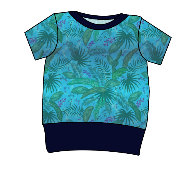 Surf Foliage Grow With Me Tee