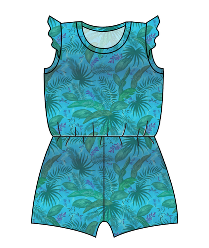 Surf Foliage Ivy Summer Romper