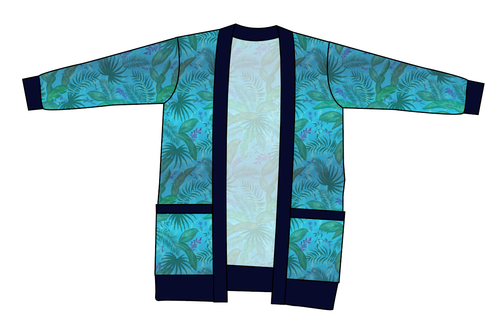 Surf Foliage Kids Grandpa Cardigan