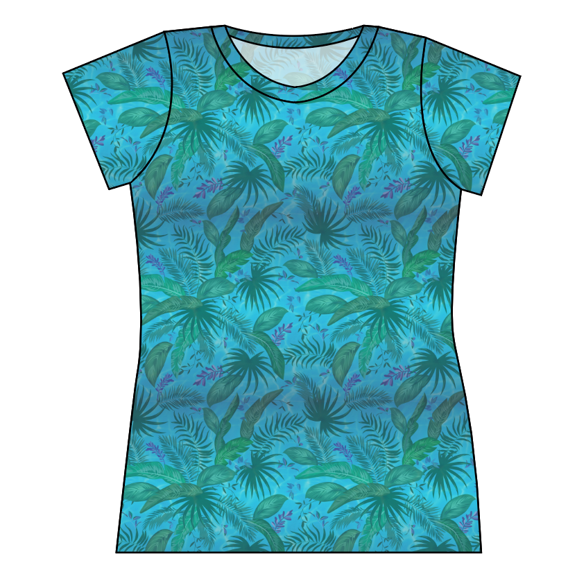 Surf Foliage Ladies' Basic Tee