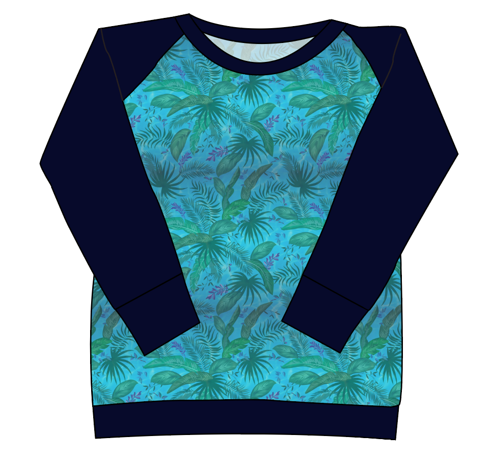 Surf Foliage Ladies' Classic Crewneck