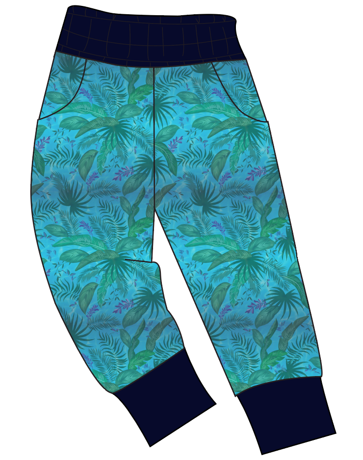 Surf Foliage Ladies' Joggers and Jogger Shorts