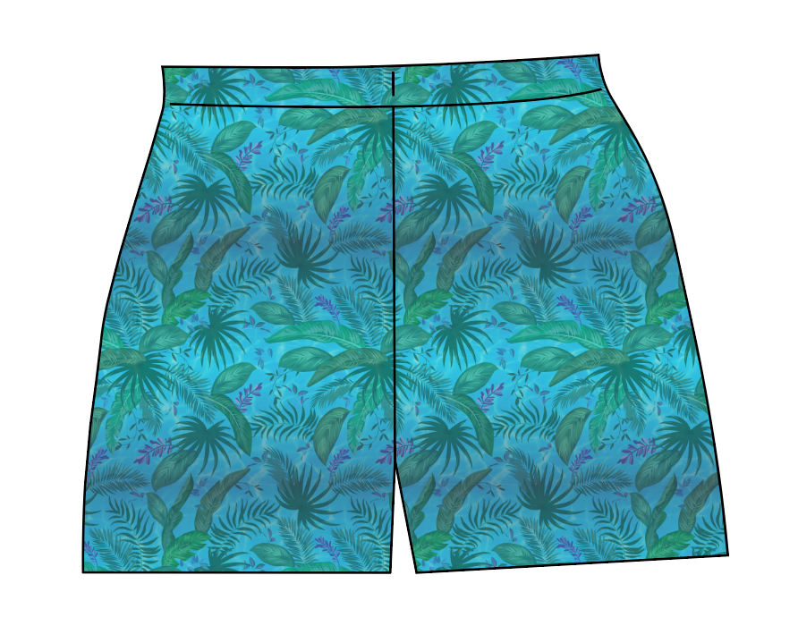 Surf Foliage Ladies' Lounge Shorts
