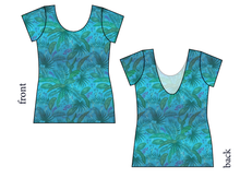 Load image into Gallery viewer, Surf Foliage Ladies&#39; Low Back Ballerina Tee