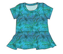 Load image into Gallery viewer, Surf Foliage Ladies&#39; Peplum Top