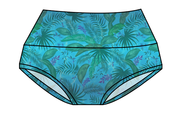 Surf Foliage Ladies' Underwear