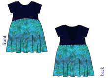 Load image into Gallery viewer, Surf Foliage Low Back Dress