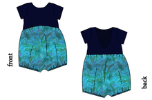 Load image into Gallery viewer, Surf Foliage Low Back Romper and Bubble Romper
