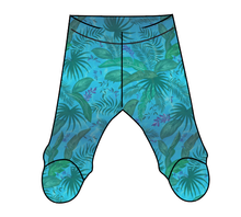 Load image into Gallery viewer, Surf Foliage Newborn Footed Pants