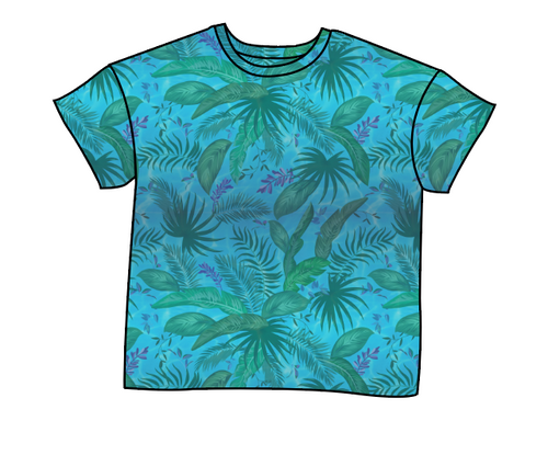 Surf Foliage Oversized Tee
