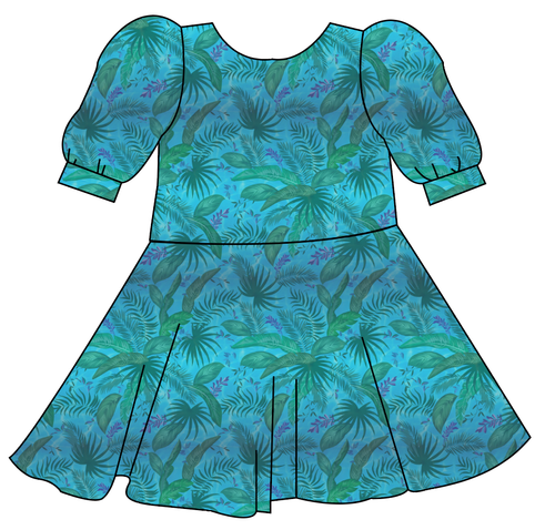 Surf Foliage Prairie Dress