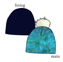 Load image into Gallery viewer, Surf Foliage Slouchy Beanie (Reversible!)