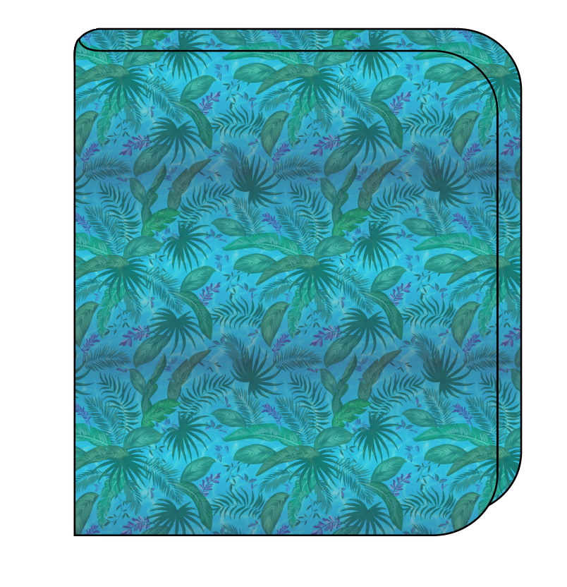 Surf Foliage Swaddle Blanket