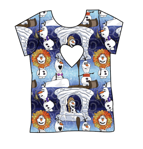 Olaf's Version Cambria Heart Back Tee
