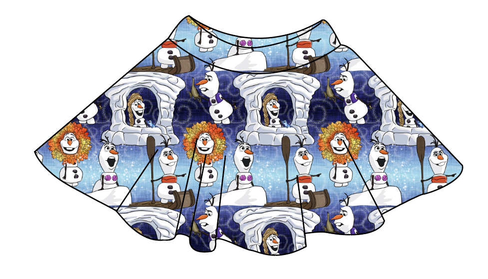 Olaf's Version Ladies' Circle Skirt